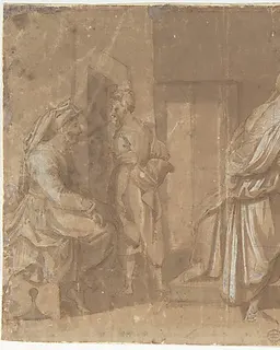 The Birth of Saint John the Baptist by Andrea del Sarto (Andrea d'Agnolo)
