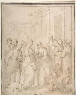 The Visitation of the Virgin to Saint Elizabeth by Giovanni Balducci ("Il Cosci")