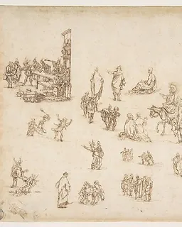 Scenes from the Life of Christ and Other Figure Studies by Stefano della Bella