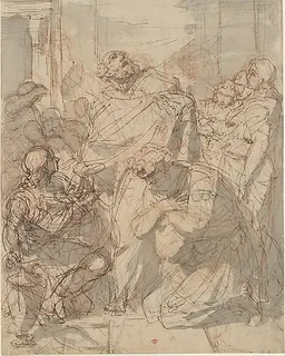 St. Peter Baptizing Cornelius (Acts 10: 44-48) by Laurent Pécheux