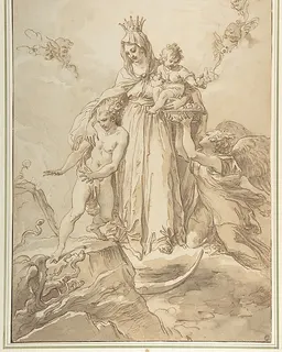 The Virgin Immaculate with the Christ Child by Giuseppe Cades