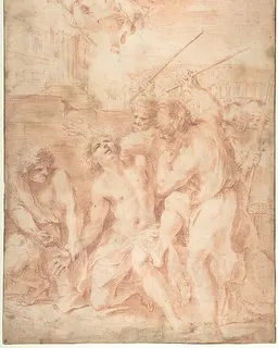 Saint Sebastian Clubbed to Death by Andrea Camassei