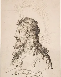 Head of Christ by Jacob Matham