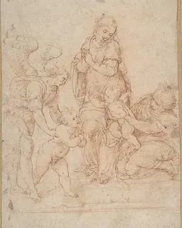 The Holy Family with the Infant St. John the Baptist and an Angel by Cesare da Sesto