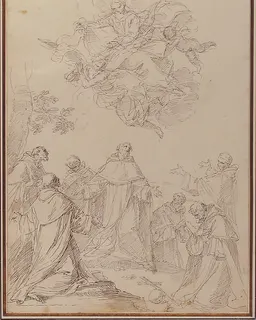 The Virgin Bringing the Habit to the Seven Founding Fathers of the Servite Order by Donato Creti