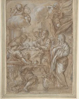 The Circumcision, Study for an Engraving by Ciro Ferri