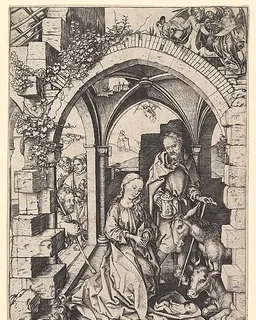 The Nativity by Martin Schongauer