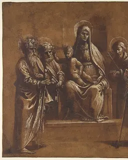 The Virgin and Child with Saints by Girolamo da Treviso
