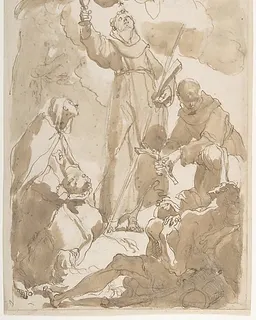 Saint Margaret of Cortona, Saint James of the March, and Saint Didacus by Gaetano Gandolfi