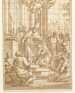 Saint Francis Renouncing His Worldly Goods by Luigi Garzi
