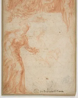Figural Studies for a Scene (The Birth of the Virgin or Saint John the Baptist?) by Rosso Fiorentino