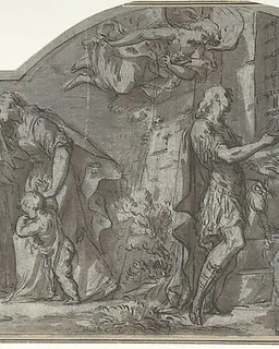 Saint Sebastian Exhorts the Christian Prisoners by Anonymous, Italian, 18th century