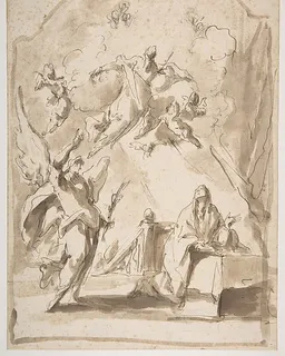 The Annunciation by Giovanni Antonio Pellegrini