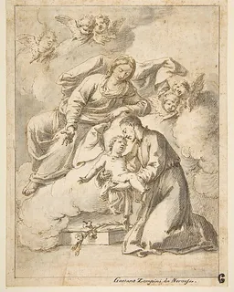Saint Cajetan of Thiene Holding the Infant Jesus by Gaetano Gherardo Zompini