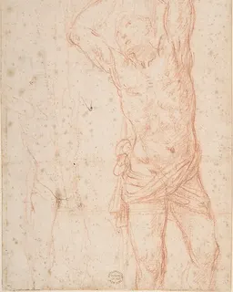 Saint Sebastian by Anonymous, Italian, Roman-Bolognese, 17th century
