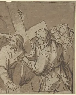 Christ Bearing the Cross by Anonymous, Italian, Roman-Bolognese, 17th century