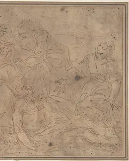 Lamentation over the Dead Christ by Anonymous, Italian, Roman-Bolognese, 17th century