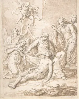 Pietà by Anonymous, Italian, Roman-Bolognese, 17th century