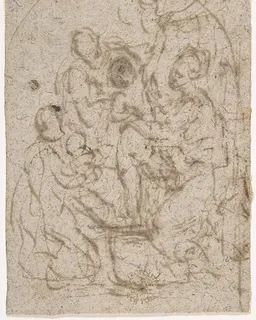 Madonna and a Group of Saints by Anonymous, Italian, 16th century
