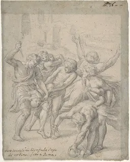 Massacre of the Innocents by Anonymous, Italian, Roman-Bolognese, 17th century