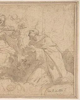 Madonna and Child with Saints and Angels by Anonymous, Italian, Roman-Bolognese, 17th century