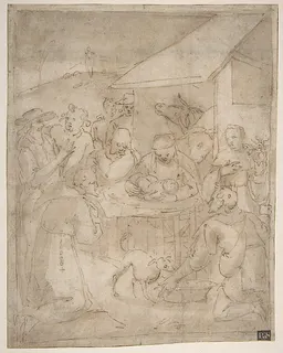 Adoration of the Shepherds by Giovanni Battista Paggi