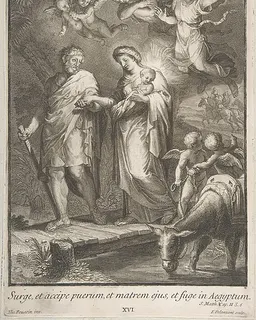 The Flight into Egypt by Francesco Polanzani