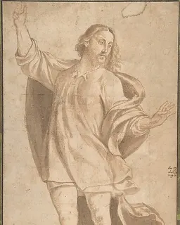 Standing Figure of Christ with Arms Upraised by Giovanni Antonio da Pordenone (Giovanni Antonio de Sacchis)