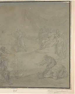 The Contest of Elijah and the Prophets of Baal on Mount Carmel (I Kings 18: 20-46) by Stefano Pozzi