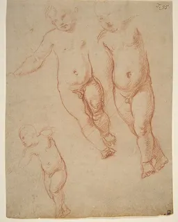 Studies of the Christ Child by Raffaello Sanzio da Urbino