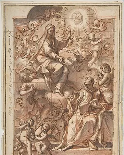 The Virgin Appearing to St. Bernard of Clairvaux by Niccolò Ricciolini