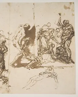 The Raising of Lazarus by Salvator Rosa