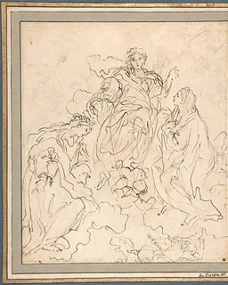 The Virgin and Saint Rosalia Interceding with Christ by Carlo Maratti