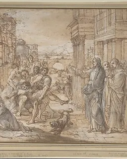 Christ Healing a Possessed Man by Aureliano Milani