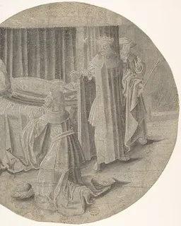 Haman begs Esther for his Life by Pseudo-Aert Ortkens