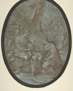 The Mystic Marriage of Saint Catherine of Alexandria by Avanzino Nucci