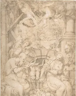 The Adoration of the Shepherds by Trometta (Nicolò Martinelli)