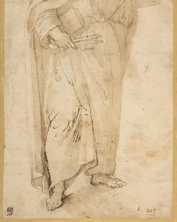 Standing Figure of Saint Peter Holding Book and Keys. by Giovanni de' Vecchi