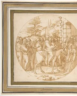 The Entrance of Christ into Jerusalem by Ercole Setti