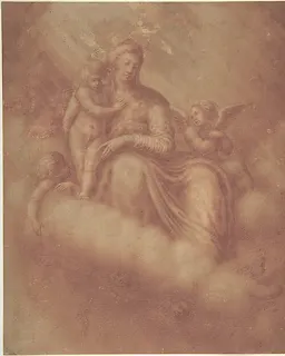 Madonna and Child Among the Clouds by Anonymous, Italian, 16th century