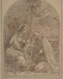 Virgin and Child with Saint Anna by Anonymous, Italian, 16th century