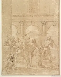 Scourging of Christ by Aureliano Milani