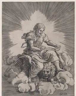Saint Mark by Agostino Veneziano (Agostino dei Musi)
