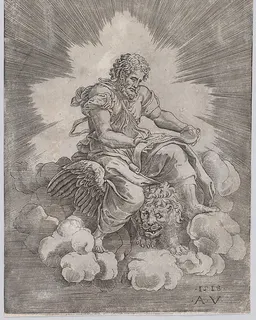 Saint Mark by Agostino Veneziano (Agostino dei Musi)