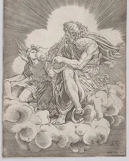 Saint Matthew by Agostino Veneziano (Agostino dei Musi)