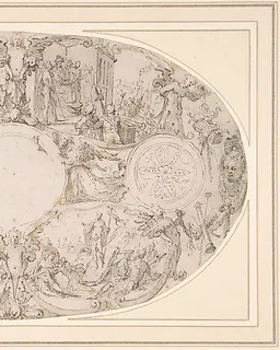 Design for a Silver Vessel with Scenes from the Passion of Christ by Paulus Willemsz. van Vianen