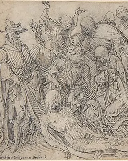 The Lamentation by Jan de Beer