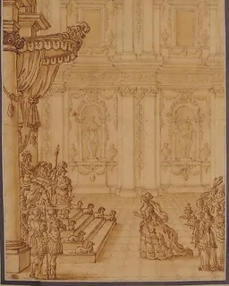 Esther before Ahasuerus by Anonymous, French, 18th century