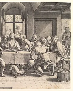 The Last Supper by Hendrick Goltzius