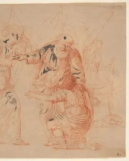 Abraham Dismissing Hagar by Andrea Sacchi